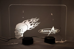 ขาตั้งโชว์ Adrenaline แบบมีไฟ ใส พร้อมชุดไฟ LED หลายสี 2 ชุด - Adrenaline