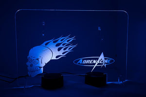 แท่นโชว์ Adrenaline มีไฟใส พร้อมชุด LED หลายสี 2 ชุด - Adrenaline