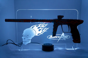 Lighted Adrenaline Display Stand - Clear with Single Multi-Color LED Array - Adrenaline